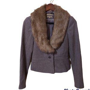RW&CO Faux Fur Blazer